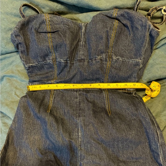 Reformation Daphne Wide Leg Denim Jumpsuit - Picture 7 of 7